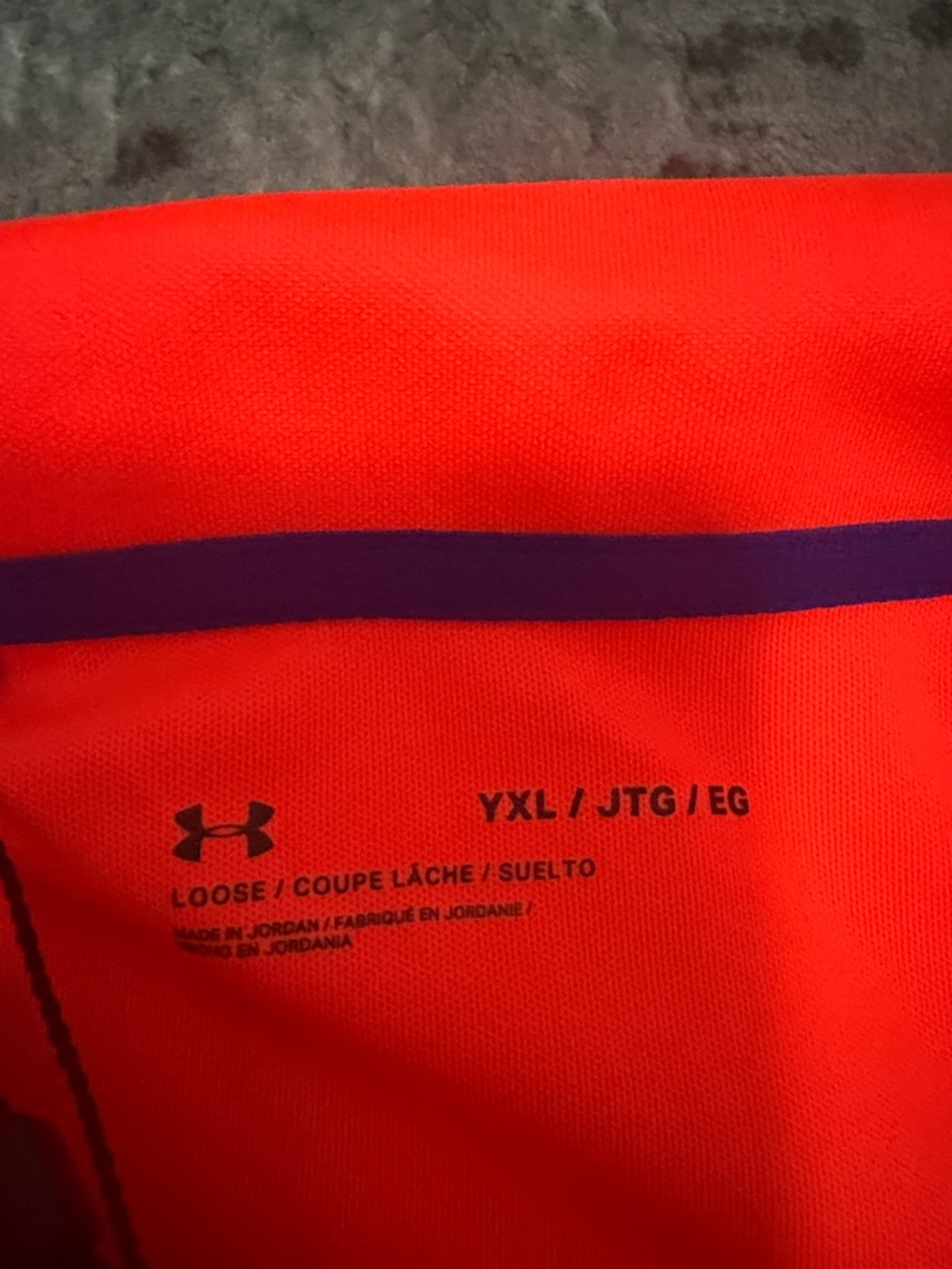 Under Armour Youth Kids Bright Orange Performance Polo NEW - Picture 2 of 3